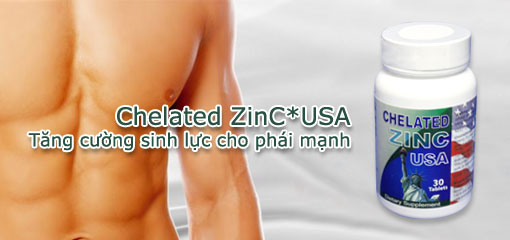 Chelated ZinC*USA-  phân phối bởi Dược phẩm Davinci Pháp